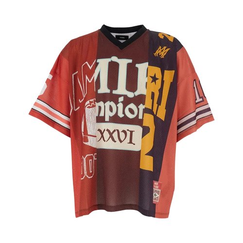 AMIRI Spliced Oversized Tee - Red - AMTOJR1011
