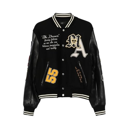 AMIRI Varsity Patch Jacket - Black - AMOUJA1016