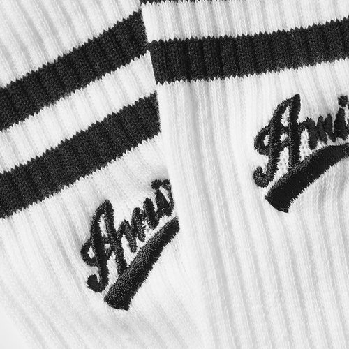 AMIRI Varsity Script Sock - White - SS23MHR003