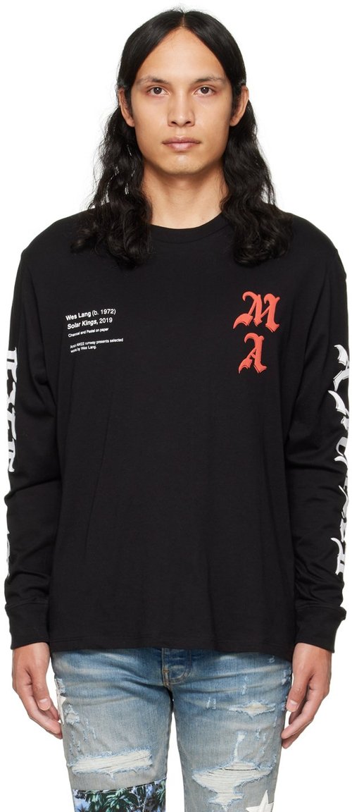 AMIRI x Wes Lang Solar Kings Long-Sleeve Tee - Black - AW22MJG006