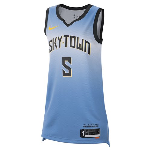 Angel Reese Chicago Sky 2024 Rebel Edition Nike Dri-FIT WNBA Victory Jersey - Coast/Amarillo - FN0701-464
