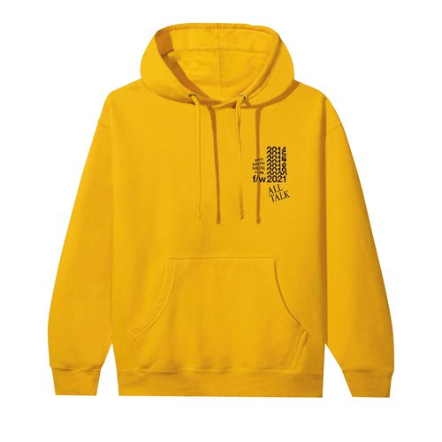 Anti Social Social Club All Talk On A Blog Hoodie - 1020 100000106ATBH GOLD