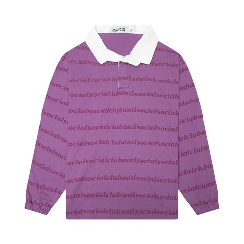 Anti Social Social Club Run On Polo - Purple - ASSCSS26SH02