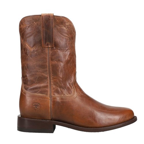 Ariat Downtown Embroidered Round Toe Pull On Roper Boots - Brown - 10.53627
