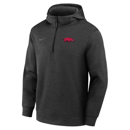 Arkansas Razorbacks Nike NCAA Basketball Coaches' Pullover Hoodie - Black - IM2408-010