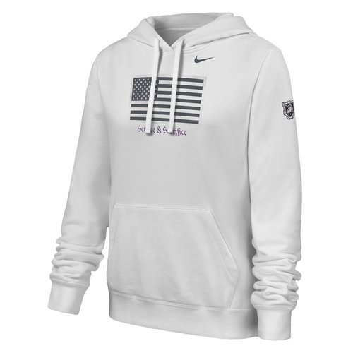 Army Service & Sacrifice Nike College Pullover Hoodie - White - W31582ARSS-WHT
