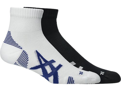 ASICS Aeg 2 Pack Cushioned Run Quarter Sock - 3013B358.001