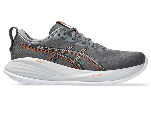 ASICS Gel-Cumulus 27 | Grey | Size 9.5 - Carbon/Nova Orange - 1011B960.021