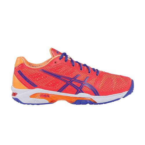 ASICS Gel Solution Speed 2 | Red | Size 9.5 - Hot Coral/Lavender/Nectarine - E450Y.0633