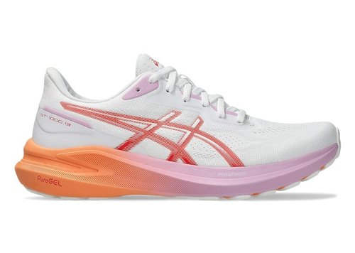 ASICS GT-1000 13 | Size 6.5 - White/Coral Reef - 1012B663.101
