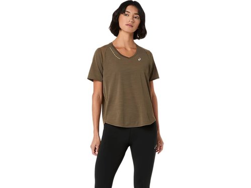 ASICS Road V-Neck Short Sleeve Top - 2012D372.300