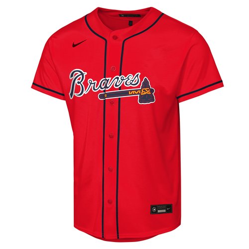 Atlanta Braves Nike MLB Replica Jersey - Red - B7RA2B00ATL-NGG