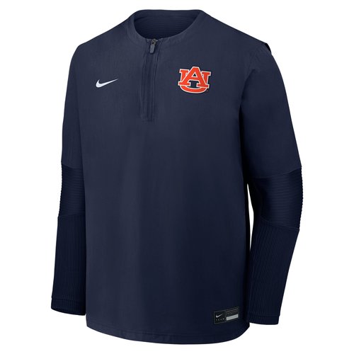 Auburn Dugout Nike Dri-FIT College 1/4-Zip Long-Sleeve Windshirt - Navy/Pitch Blue - 04HD0CZDAUN-39L