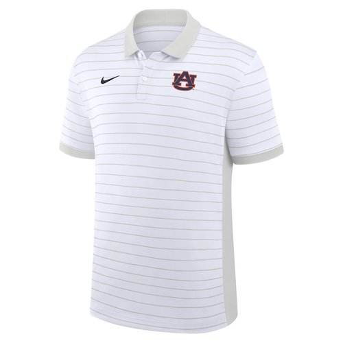 Auburn Sideline Victory Stripe Nike Dri-FIT College Polo - White - 03BG0CEBAUN-FR1