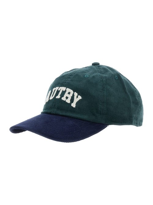 Autry Green Baseball Cap With Logo Lettering On The FrOnt In Velvet Man - ACPUQ9BGVORTEX