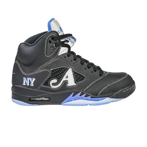 Awake NY x Air Jordan 5 Retro - Black/Metallic Silver/Silver/Racer Blue - DV4982-004