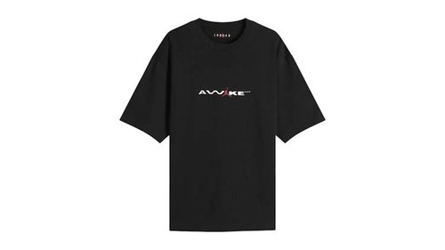 Awake x Air Jordan 5 Borough Tee Shirt Asia Sizing - Black - IB7291-010