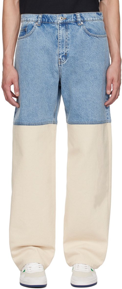 Axel Arigato Blue Vault Jeans - Light Blue/ Beige - A2083001