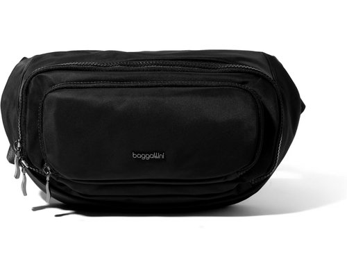 Baggallini On The Go Large Belt Bag Waist Pack Bags - Taupe Twill - LB.E911