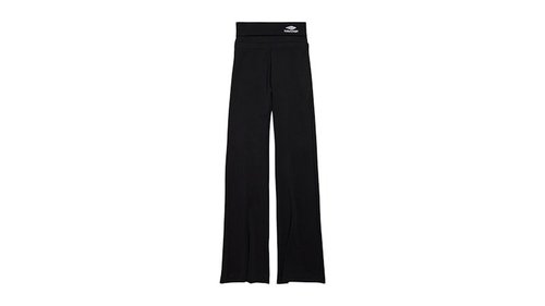 Balenciaga 3B Sports Icon Foldover Leggings - Washed Black - 855395TTVK39034