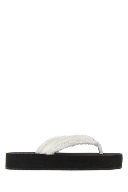 Balenciaga 870111w0wm0 9020 Offwhite Slippers - 870111W0WM09020