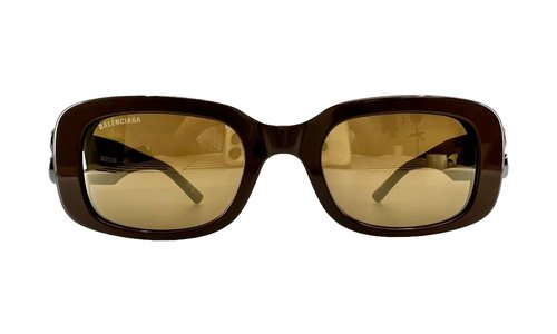 Balenciaga Acetate BB Hinge Oval Frame Sunglasses BB0310SK 004 - BB0310SK004