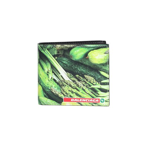 Balenciaga Antwerp Square Folded Coin Wallet | Green | Size Onesize - 7928342AA7Y3316