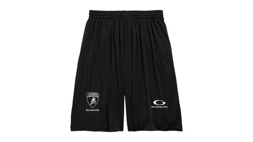 Balenciaga Automobil Lamborghini Baggy Shorts - Black - 777709TSVU31000