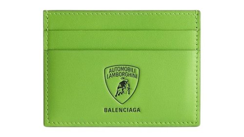 Balenciaga Automobil Lamborghini Card Holder - Green - 8376152ABZG3731