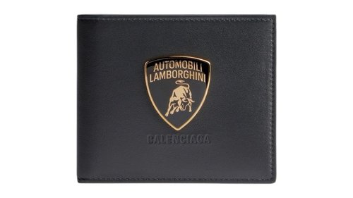 Balenciaga Automobil Lamborghini Square Folded Wallet - Black - 8422512ABZK1000
