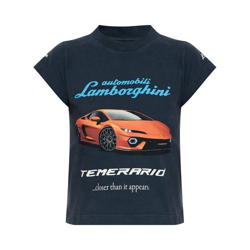 Balenciaga Automobili Lamborghini Shrunk T-Shirt - Faded - 807341TSVU11041
