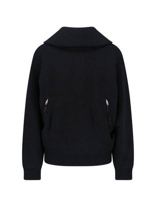 Balenciaga Back To Front Zip Sweater - 848840T34211000BLACK