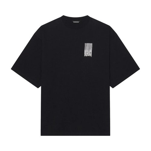 Balenciaga Barcode Wide Fit T-Shirt - Black - 661715TKVE51070