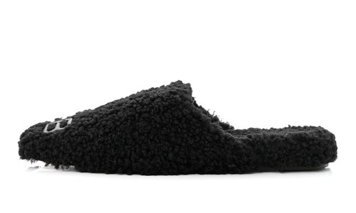 Balenciaga BB Cosy Fleece Mules Slides - BALMSHS0028