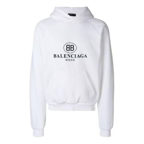 Balenciaga BB Mode Hoodie - White - 508118TYK849000