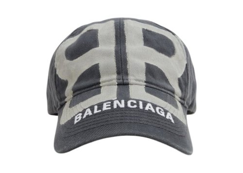 Balenciaga BB Sprayed Cap - Grey - 673321410B21177