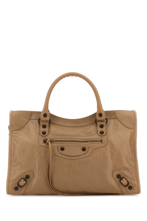 Balenciaga Beige Leather Medium Le City Handbag - 8230582ABEK2621