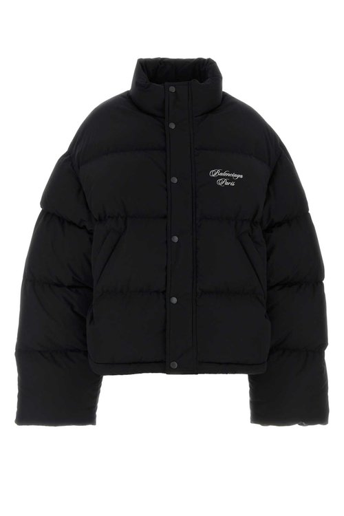 Balenciaga Black Cotton Blend Down Jacket - 857732TPQ381000