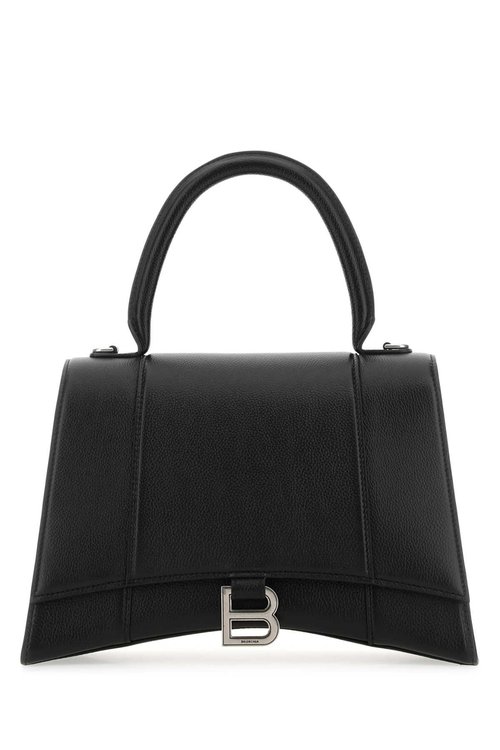 Balenciaga Black Leather Hourglass Handbag - 1000 - 6196681IZHY1000