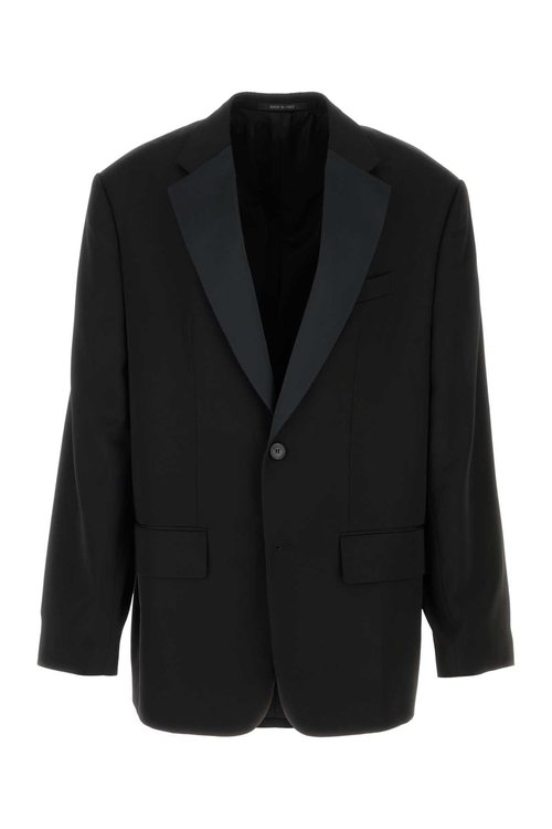 Balenciaga Black Wool Oversize Blazer - 857393TNT391000