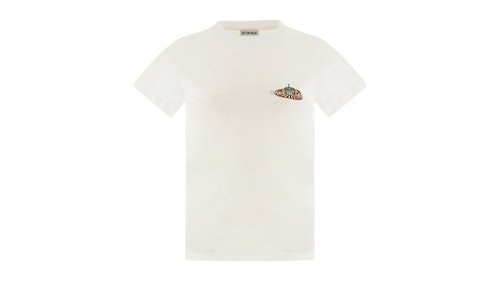 Balenciaga Bonjour T-Shirt - White - 578133THV609000