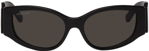 Balenciaga Cat Eye Frame Sunglasses BB0258S 001 - Black/Black/Grey - BB0258S001