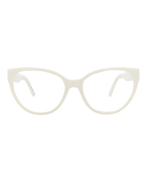 Balenciaga Cat EyeFrame Acetate Optical Frames - White White Transparent (Bb0064O/30008234/003)