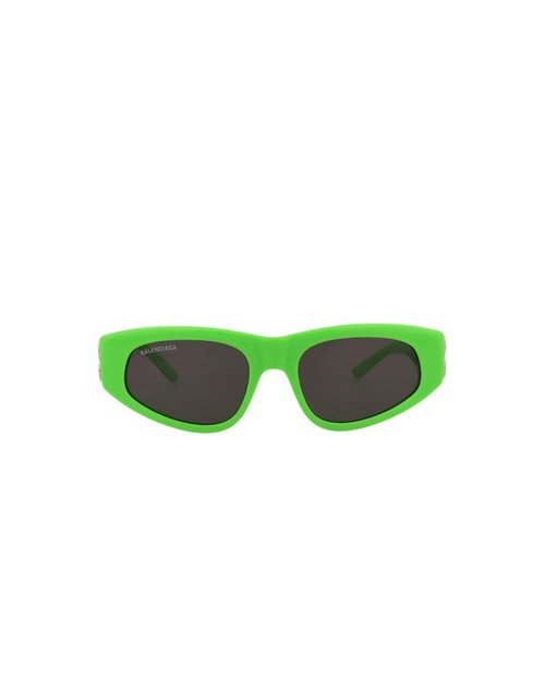 Balenciaga Cat EyeFrame Acetate Sunglasses/30008868009 - Green/Silver/Grey (Bb0095S