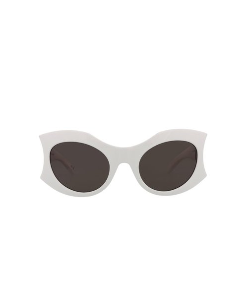 Balenciaga Cat EyeFrame Bio Injection Sunglasses/30013971003 - White/Grey (Bb0256S