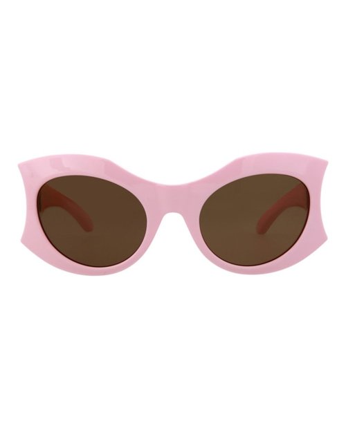 Balenciaga Cat EyeFrame Bio Injection Sunglasses/30013971004 - Pink/Brown (Bb0256S