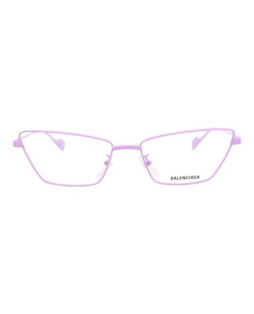 Balenciaga Cat EyeFrame Metal Optical Frames - Violet Violet Transparent (Bb0091O/30008429/004)