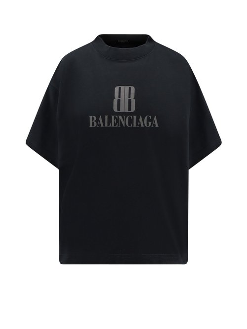 Balenciaga Cotton T-shirt With Logo - 818431TSVU41083