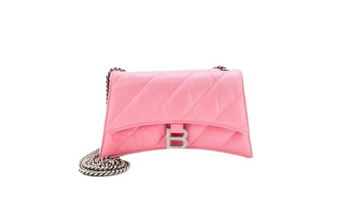 Balenciaga Crush Chain Flap Bag Quilted Crushed Calfskin XS 736016 5812 P 640197 - 7360165812P640197