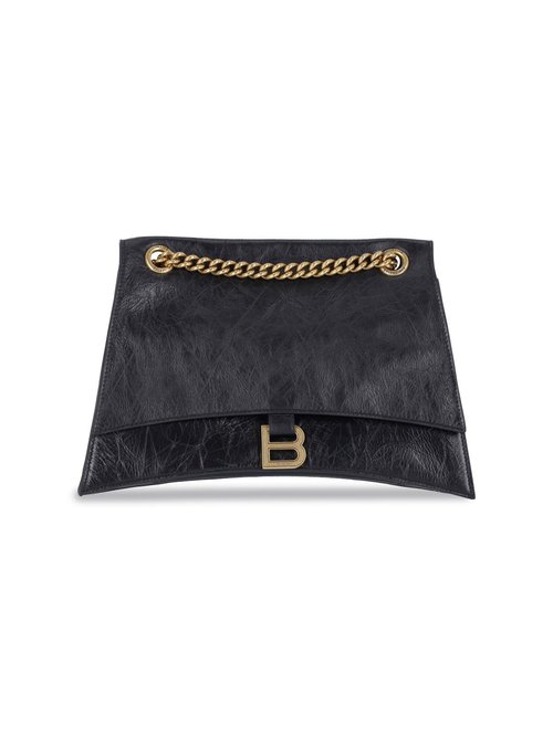 Balenciaga Medium Crush Chain Bag - Black - 716393210IT1000